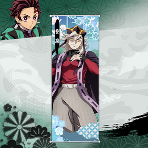 Affiche murale en tissu 70*25cm, motif Anime Japonais Demon Slayer Tanjirou <span class=keywords><strong>Nezuko</strong></span>, type défilement - Product Image 3