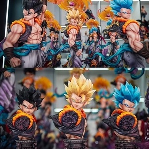 Figura de Acción de PVC de Goku con Tres Cabezas, Super Saiyan, Modelo de Anime GK - Product Image 2