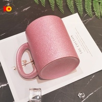 Offre Spéciale Paillettes tasse à café en céramique 11oz tasse de sublimation