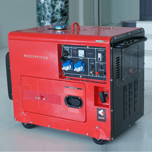 เครื่องกำเนิดไฟฟ้าแบบเสียงเบา แรงดันสูง 400 โวลต์ 5 กิโลวัตต์ 5 กิโลโวลต์แอมแปร์ 6000 วัตต์ 6.6 กิโลโวลต์  แบบเครื่องยนต์สูบเดียว รุ่น BS7500DCE - Product Image 1
