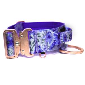 Correa y Collar Táctico para Perro con Mango Suave, Resistente a la Presión, Cierre Metálico Duradero, Forro de Neopreno, Nailon con Patrón Sólido Acolchado - Product Image 1