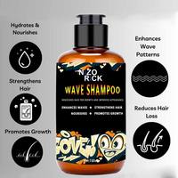 Shampoo NIZO RICK 180ml pour hommes, crée des vagues parfaites à 360°, améliore le motif des boucles, favorise la croissance des cheveux, formule fortifiante