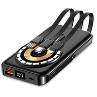 Nuevo Banco de Energía Portátil en Oferta, Batería Externa de Carga Rápida, Powerbank de 10000mAh con Cable USB Tipo C
