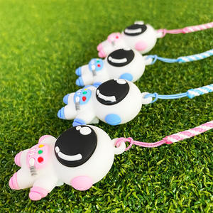 Custom Logo Cross-Border <b>Golf</b> <b>Tee</b> Astronaut Pendant Anti-Loss Accessories Rope Combining <b>Rubber</b> Bamboo Material Passen Brand - Product Image 4