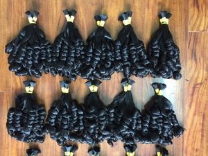 Extensions de cheveux Remy vierges vietnamiens 100 % naturels, sans nœuds, double épaisseur, cuticules alignées, trame machine, prêtes à la permanente, 100 g/paquet, vente en gros - Product Image 4