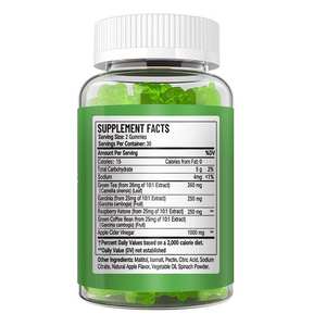 Gummies au vinaigre de cidre de pomme Keto pour la perte de poids, ventre plat et stimulant du métabolisme avec vitamine B3, formule détox amincissante halal - Product Image 2