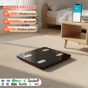 Hochwertige Haushaltswaage mit LCD-Digitalanzeige Präzise Geschäfts-Waage mit Bluetooth Körperfettwaage für Erwachsene - Product Image 1