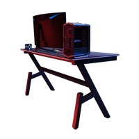 Table de jeu ergonomique G3 LED avec surface en MDF Design moderne Hauteur réglable pour bureau à domicile pour influenceurs Gamers