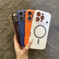 Étui magnétique 2-en-1 pour iPhone 12 13 14 15 16 18 Pro Max 17 Air 11 avec protection d'objectif mate et changement instantané de coque arrière 17