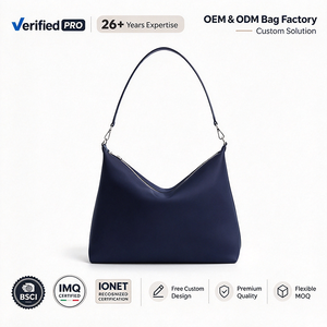Bolso de Hombro Azul Marino de Nailon, Gran Capacidad, Estilo Minimalista, para Mujer, Diseño Personalizado, Venta al Por Mayor, BSCI - Product Image 1