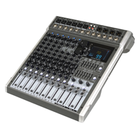 Console de mixage professionnelle HERO8 avec 8 entrées ligne, 6 canaux micro, 2 bus de groupe, 3 envois AUX et carte son USB