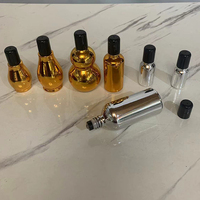 Hengjian 5ml 10ml 15ml 20ml 30ml 50ml 100ml Or Argent Bouteille De Sérum En Verre Cosmétique Roll on Ball Bouteilles De Parfum D'huile Essentielle