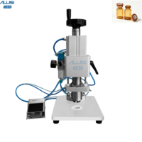 Outil de sertissage pneumatique semi-automatique pour flacons en aluminium, machine de capsulage d'ampoules, machine de sertissage pneumatique pour flacons