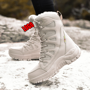 Stivaletti invernali da donna impermeabili in lana da donna con stivali da neve caldi per la stagione autunnale per gli uomini - Product Image 1