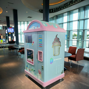 <span class=keywords><strong>Machine</strong></span> distributrice automatique de <span class=keywords><strong>barbe</strong></span> à <span class=keywords><strong>papa</strong></span>, robot intelligent à monnayeur, écran tactile, publicité, SDK intégré, télécommande - Product Image 1