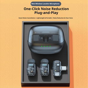 ไมโครโฟนไร้สายระดับมืออาชีพ ไมโครโฟนไร้สายสำหรับโทรศัพท์มือถือ ไมโครโฟนแบบหนีบปกเสื้อ ไมโครโฟนไร้สายขนาดเล็ก ใช้งานได้นาน 20 ชั่วโมง - Product Image 6