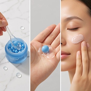 Crema Facial en Cápsulas con Té Verde y Resveratrol, Antienvejecimiento, Hidratación Duradera, Cuidado de la Barrera Cutánea, Calmante, Humectante Diario para Todo Tipo de Piel - Product Image 3