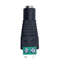 Connecteur rapide LED bande cordon d'alimentation fil CCTV caméra 5V 12V 24V DC 5.5*2.1mm femelle Jack adaptateur prise accessoires d'éclairage