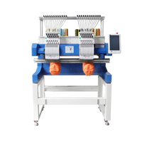 Nouvelle machine à broder à double tête ZHIYU de haute qualité professionnelle, 400*450 mm, pour usage domestique, motorisée automatique, 1000 tr/min