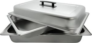 Chauffe-Plat Rectangulaire Tendance en Acier Inoxydable, Équipement de Restauration, Réchaud à Alcool Empilable, Capacité 9L, Finition Polie Brillante - Product Image 5