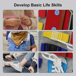 Libro de Actividades de Fieltro Personalizado, Tablero de Actividades Montessori, Juguetes, Servicio OEM ODM, Educación Temprana, Libro Silencioso para Niños Pequeños - Product Image 6