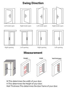 Американские современные входные двери из массива дерева с неправильной поверхностью из литого алюминия для дома, деревянные поворотные входные двери, входные двери - Product Image 5