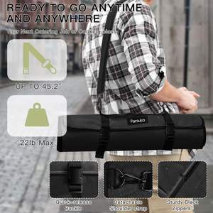 Étui de rangement professionnel pour chef avec plusieurs poches, porte-couteaux, sac à roulettes pour couteaux de voyage - Product Image 1