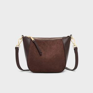 Nouveautés 2025 – Sac chic et compact en cuir véritable pour femme, automne/hiver, à porter à l'épaule ou en bandoulière, modèle « Dumpling Bag » - Product Image 4