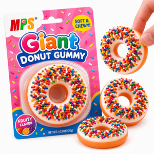 For MPS Oem Factory Manufacturers Wholesale High Quality Super <strong>Big</strong> Giant <strong>Sweet</strong> Fruit Flavored Donut Shape <strong>Sweets</strong> Packaged in <strong>Bag</strong> - Product Image 1