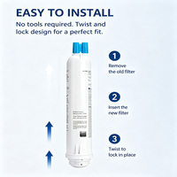 Filtre à eau pour réfrigérateur en charbon actif de coque de noix de coco écologique 9083 – Remplacement domestique pour réfrigérateur