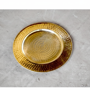 Table centrale de concepteur de coffre-fort en cuivre antique pour la plaque de chargeur utilisation à domicile joli métal avec un style différent - Product Image 1