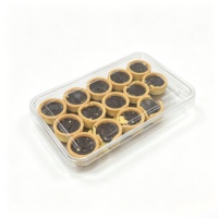 Boîtes en plastique PET transparentes, personnalisables, sûres, jetables, recyclables, de qualité alimentaire, rectangulaires, pour fruits secs, biscuits, pain, salades, noix