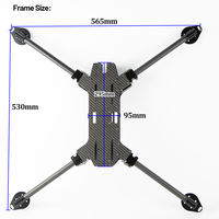 Quadricoptère FPV pliable de 15 pouces, empattement de 670 mm, kit en fibre de carbone, drone freestyle longue portée, accessoires DIY