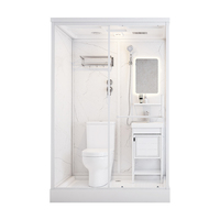 Salle de douche complète Salle de bain portable de luxe Salle de bain intégrée Pod Salle de bain préfabriquée Bluetooth Salle de douche tout en un