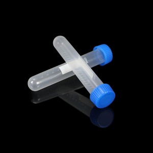 Tek kullanımlık sarf malzemeleri laboratuvar toptan 10ml yuvarlak alt Spiral kap santrifüj tüp ölçeği ile - Product Image 3