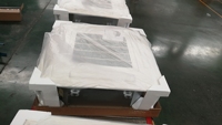 Unité de ventilation à eau froide de type cassette (FCU) avec moteur sans balais, refroidissement et chauffage, débit d'air 340-2380 m³/h