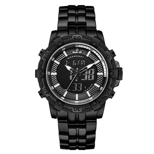 Orologio da Polso Analogico Digitale di Lusso in Acciaio Inossidabile Golden Hour per <span class=keywords><strong>Uomo</strong></span> - Product Image 2