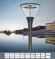 60W Livraison rapide Style européen Étanche extérieur étanche UFO rond LED réverbère capteur lumière de jardin
