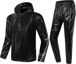 Combinaison de sauna pour homme personnalisée, zippée, pour la perte de poids, la gym, l'entraînement, le fitness, les séances sportives, vêtements de sport performants - Product Image 1