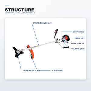 Potente <span class=keywords><strong>Desbrozadora</strong></span> de <span class=keywords><strong>Gasolina</strong></span> de 2 <span class=keywords><strong>Tiempos</strong></span> para Cortar Césped, Cortadora de Césped de 52cc, <span class=keywords><strong>Desbrozadora</strong></span> de Mochila BC520 - Product Image 3