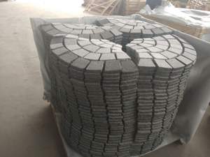 Design personalizzato a forma di ventaglio diverso granito misto vialetto esterno pavimentato in pietra - Product Image 6