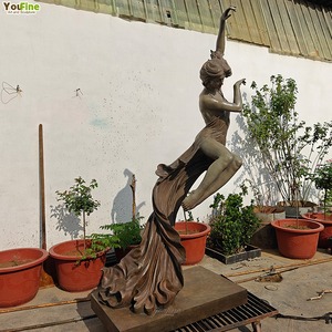 Statua in Bronzo a Grandezza Naturale di <span class=keywords><strong>Donna</strong></span> Danzante, Elegante Scultura Femminile per Decorazione di Giardini e Ville - Product Image 6