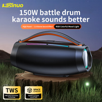 Haut-parleur portable Bluetooth de grande capacité pour l'extérieur, double effet, grand haut-parleur, 20W, subwoofer haute puissance, Bombox 3