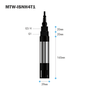 เซ็นเซอร์วัดไอออนแอมโมเนียแบบดิจิตอล MTW-ISNH4T1 ช่วงการวัด 0.1-18000 ppm ช่วงค่า pH 4-10 5%f.s. ความแม่นยำสูง รองรับสัญญาณ 4-20mA ผลิตในจีน รับประกัน 6 เดือน OEM - Product Image 3