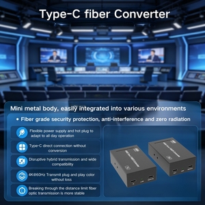 Extensor de Video por Fibra Óptica USB C a DisplayPort de 10 km de Largo Alcance, 4K60Hz, Convertidor Tipo C con HDCP 2.3 para Sala de Conferencias - Product Image 6