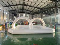 Terrain de football et de volley-ball gonflable modulaire en PVC QIQU pour la location commerciale, personnalisable