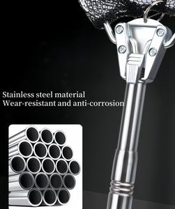 Groothandel Verstelbaar Corrosiebestendig Visnet Hoogwaardig Draagbaar Multifunctioneel Buitenvisnet - Product Image 6