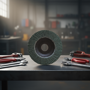 Disque à lamelles plat en céramique verte Ttake 115x22 mm avec support en nylon pour meules - Product Image 3