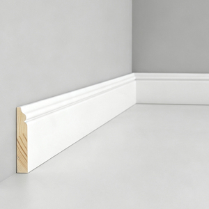 Plinthe en <span class=keywords><strong>bois</strong></span> massif traité, décorative, blanche, anti-humidité, pour revêtement mural ou peinture, vente en gros - Product Image 6