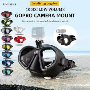 Máscara <span class=keywords><strong>de</strong></span> <span class=keywords><strong>Buceo</strong></span> <span class=keywords><strong>de</strong></span> Silicona Suave para Apnea JUNHAIINS para Adultos, Máscara <span class=keywords><strong>de</strong></span> <span class=keywords><strong>Buceo</strong></span> con Vidrio Antivaho y Antifugas con Soporte para Cámara para Escafandra - Product Image 2